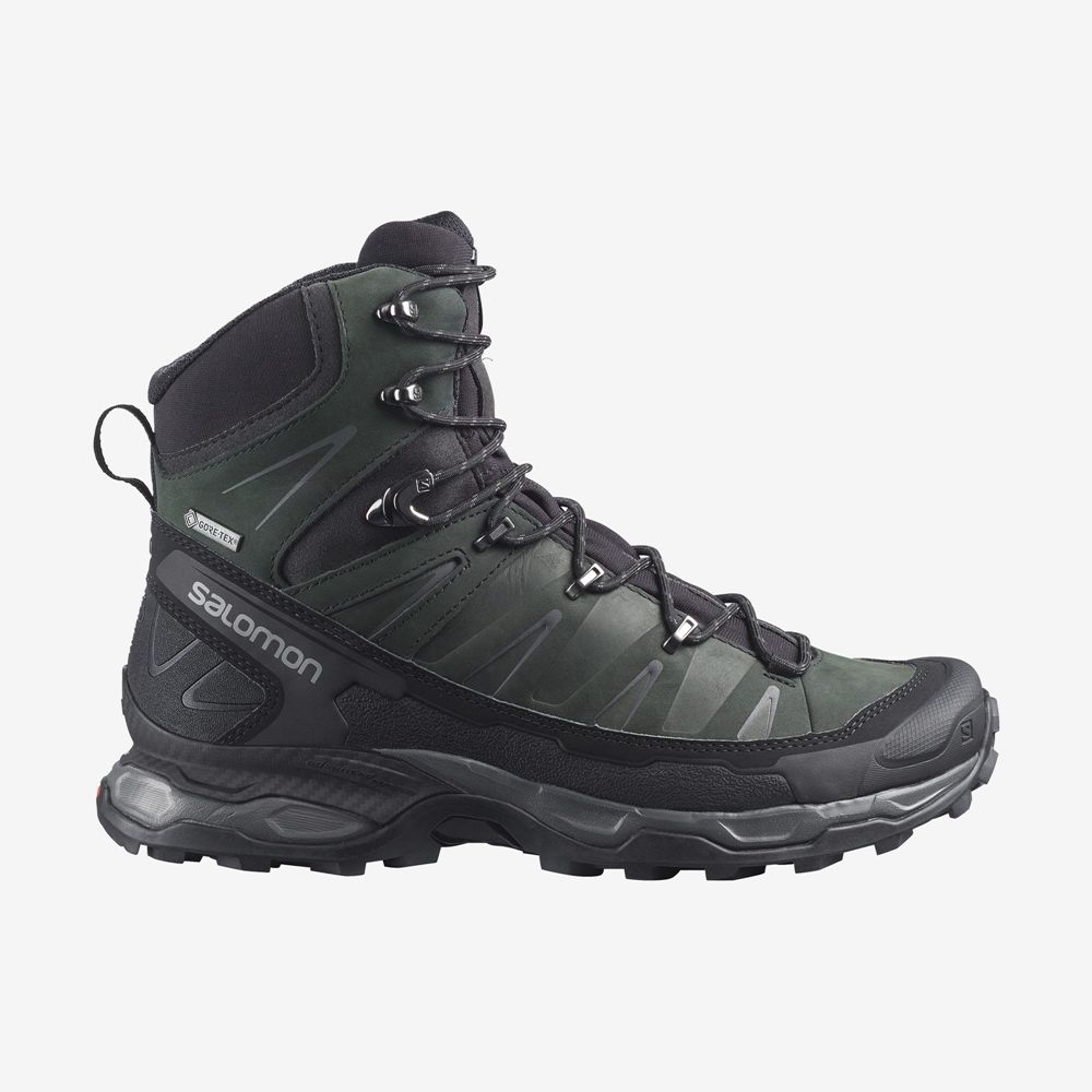 Botas De Montaña Salomon Hombre Verde - Salomon Argentina X ULTRA TREK GORE-TEX,495812-WOY